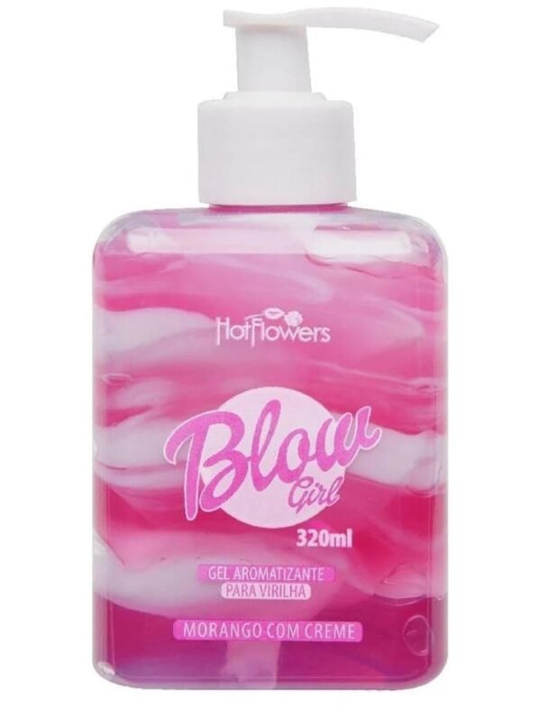HOTFLOWERS BLOWGRIL MORANGO COM CREME GEL AROMATIZANTE PARA VIRILHA